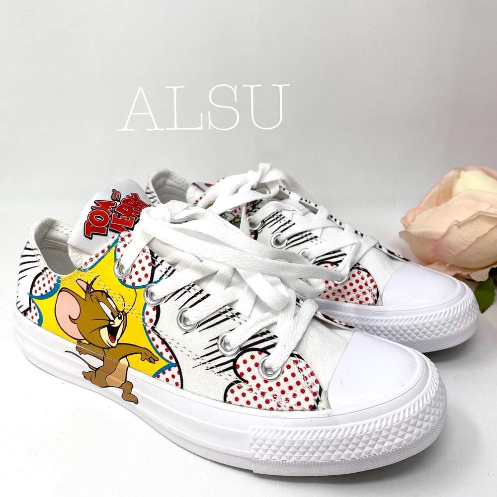 Converse Tom & Jerry AdVulc Ctas Low Canvas White - Picture 3 of 9